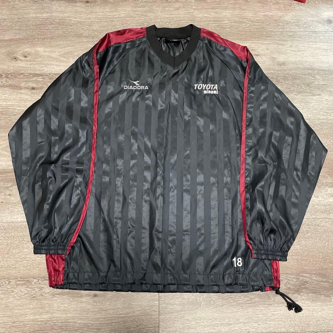 希少品DIADORA 豊田南高校18 刺繍デザイン サッカーピステ セットアップ