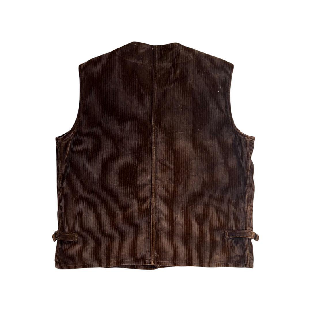 【希少】BLU NAUTA イタリア製 コーデュロイ ベスト L ブラウン
