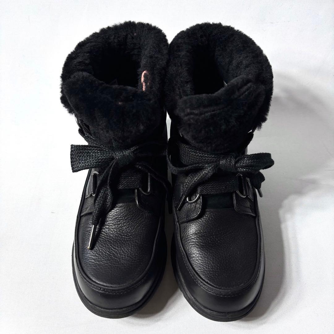 ソレル エクスプローラーラックス スノーブーツ レザー ボア 防水 黒US8