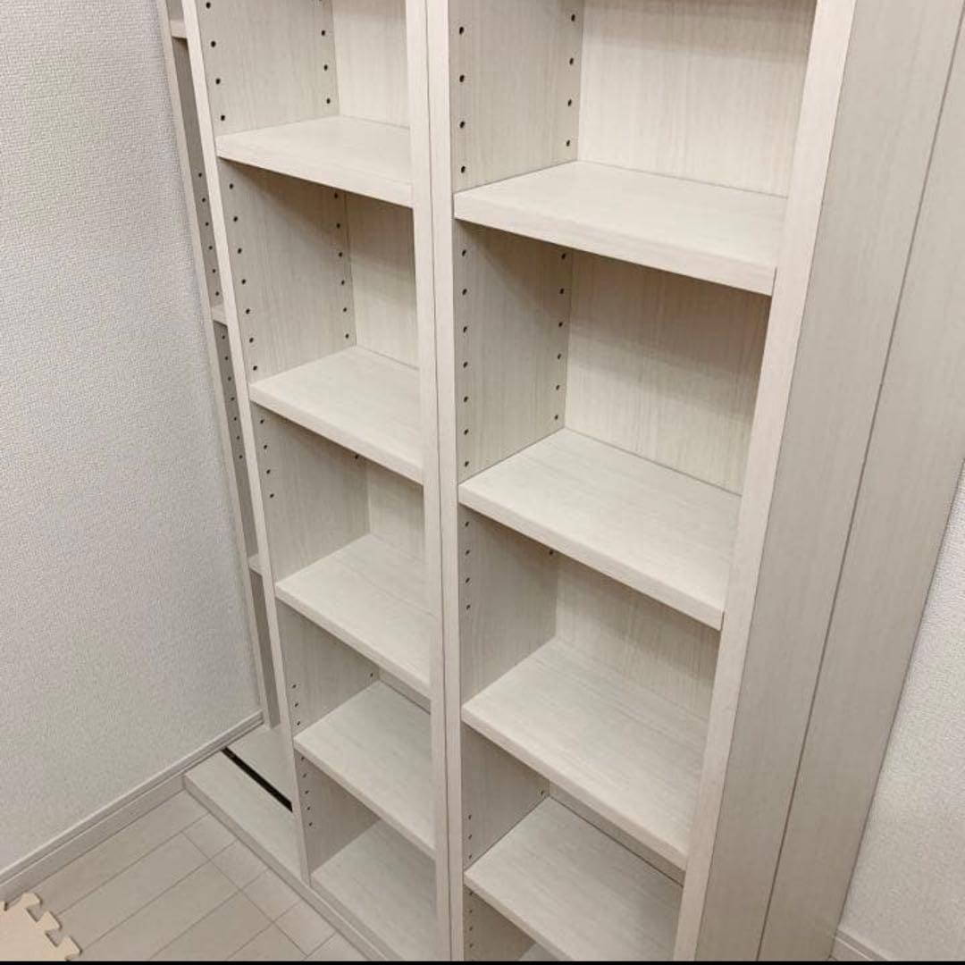 家財便&送料込　NITORI　スライド開閉式本棚　ニトリ