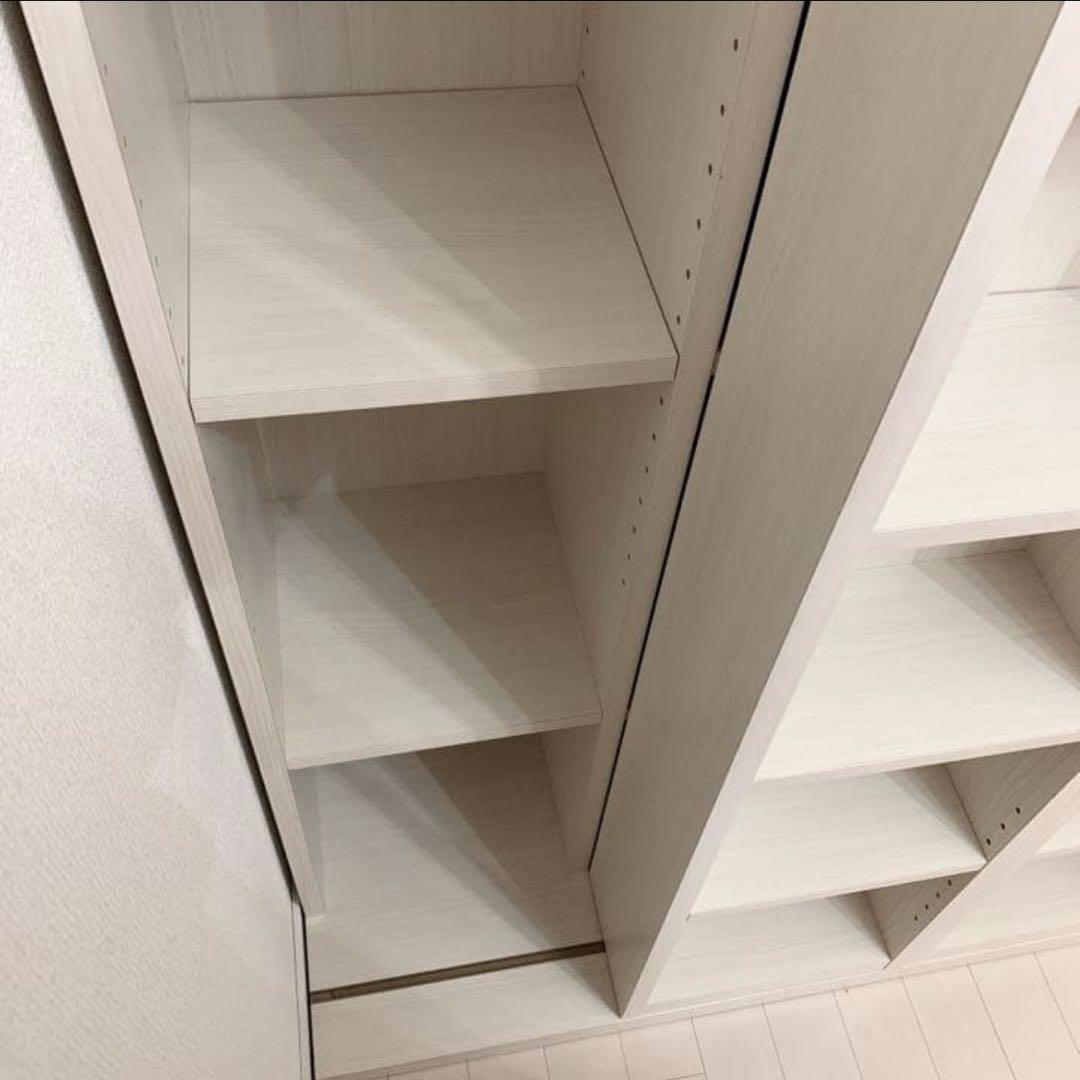 家財便&送料込　NITORI　スライド開閉式本棚　ニトリ