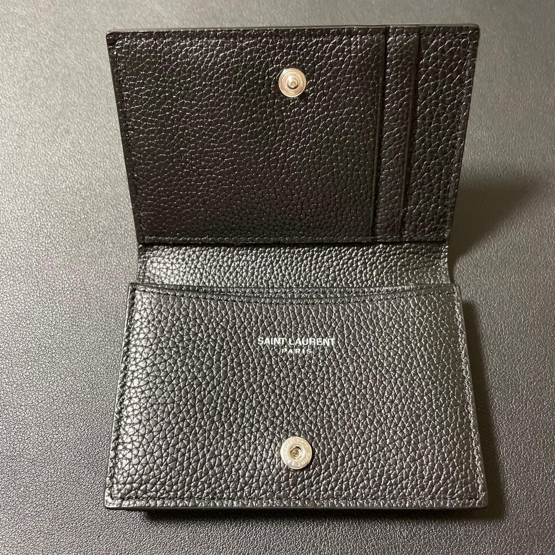 【正規品】サンローラン 名刺入れ ビジネスカードケース グレインレザー