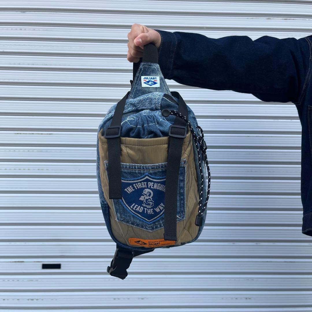 デニムリメイク ボディーバッグ