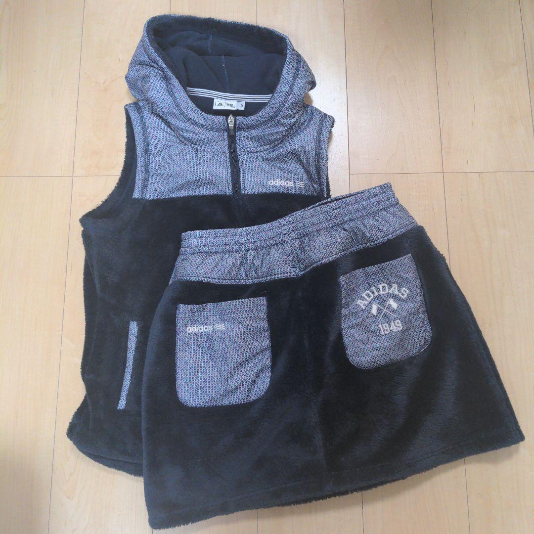 adidas レディース ベスト スカート L セットアップ