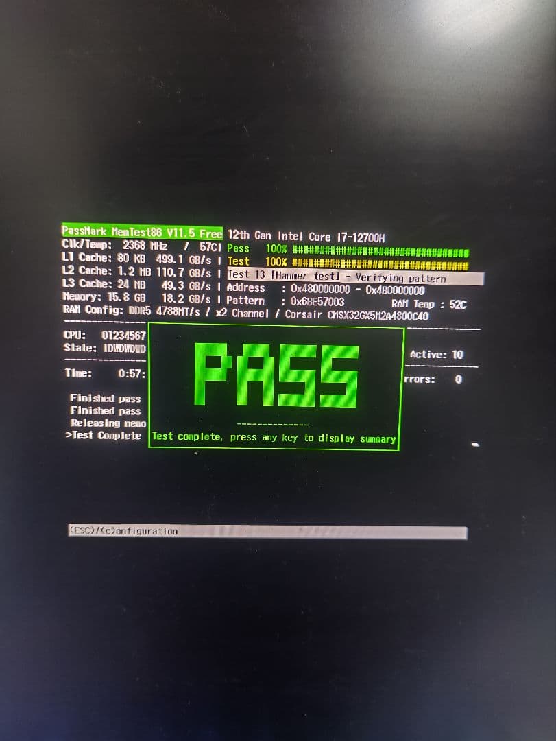 CORSAIR DDR5-4800MHz ノートPC用 メモ DDR5 16GB
