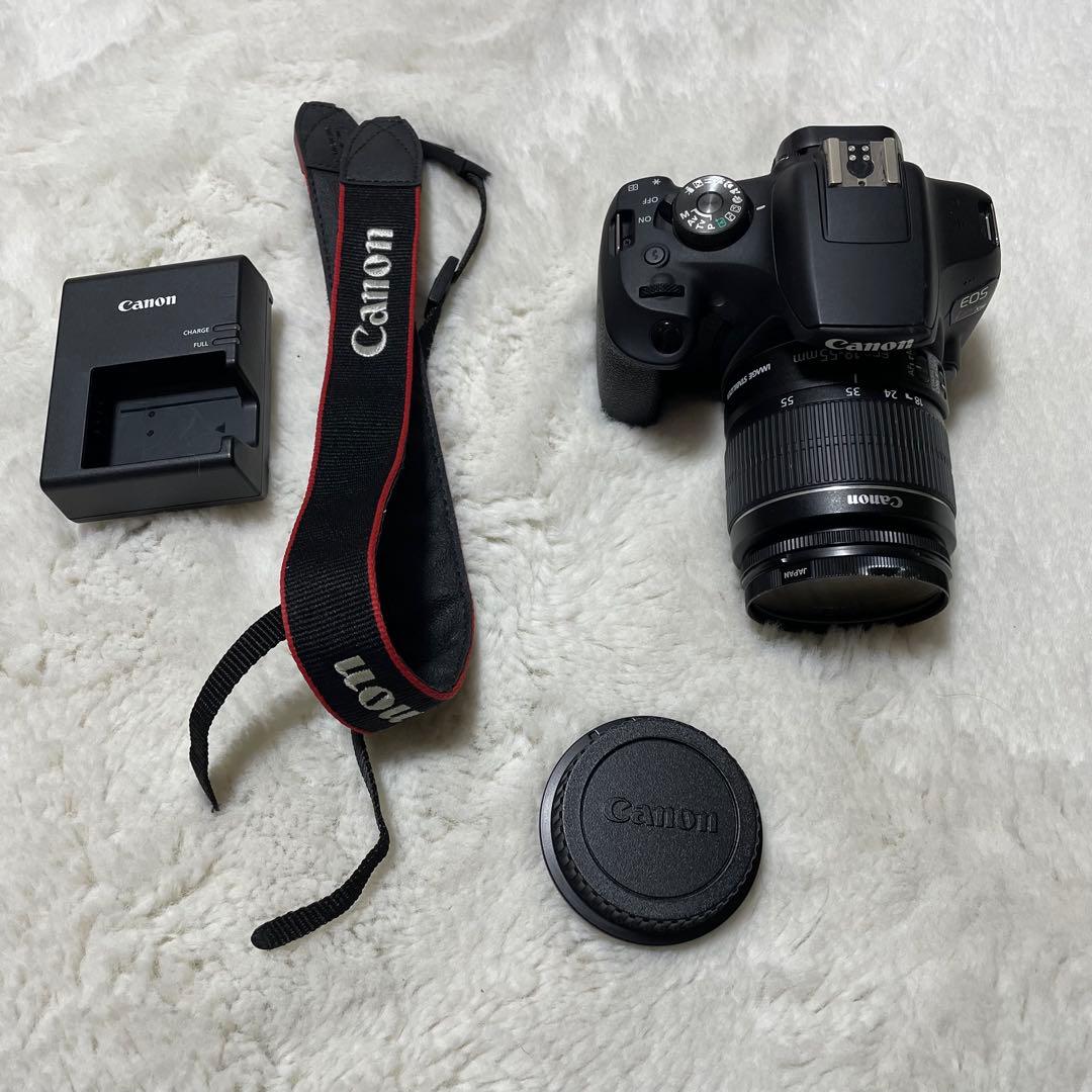 【人気】Canon キヤノン EOS kiss X90 黒　レンズ付　一眼レフ
