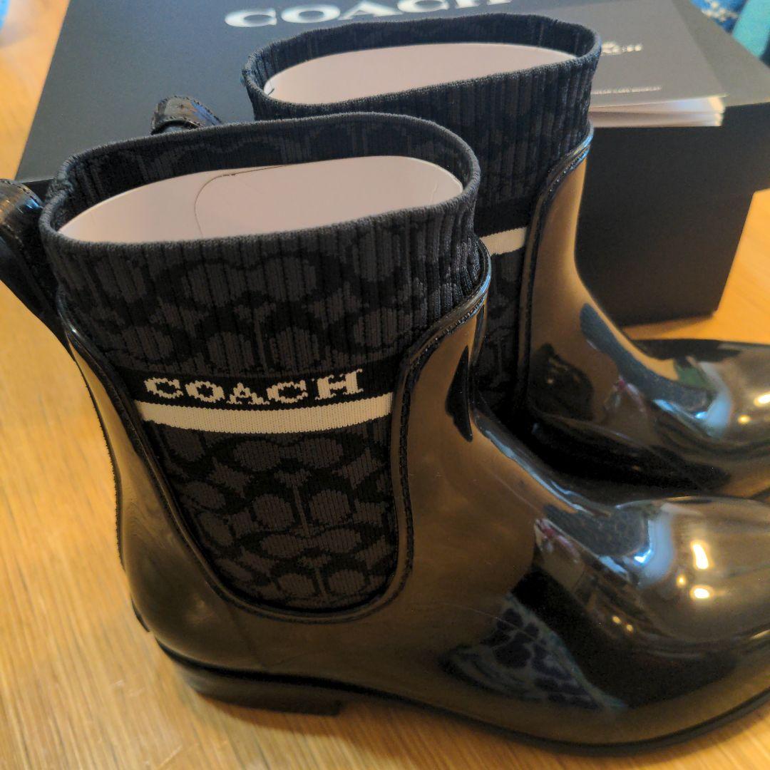 【佐藤さま専用】COACH コーチ レインブーツ サイドゴアブーツ