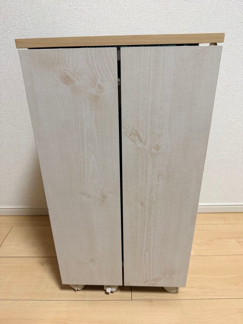 ホワイト系木製ドレッサー ミラー付き