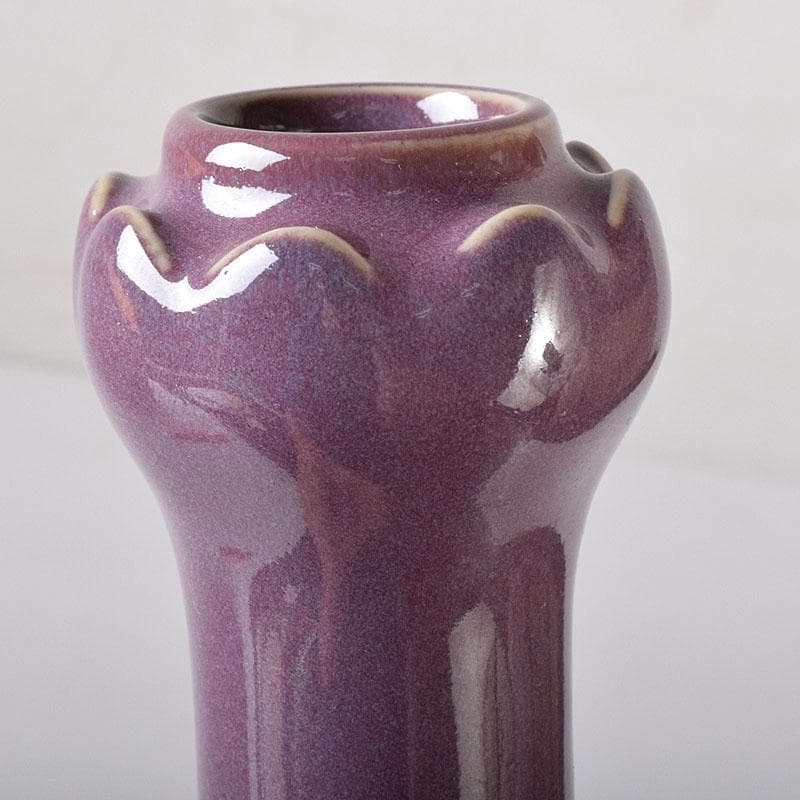 中国　宋代　鈞窯　丁香紫釉　蒜口瓶　M 7640C