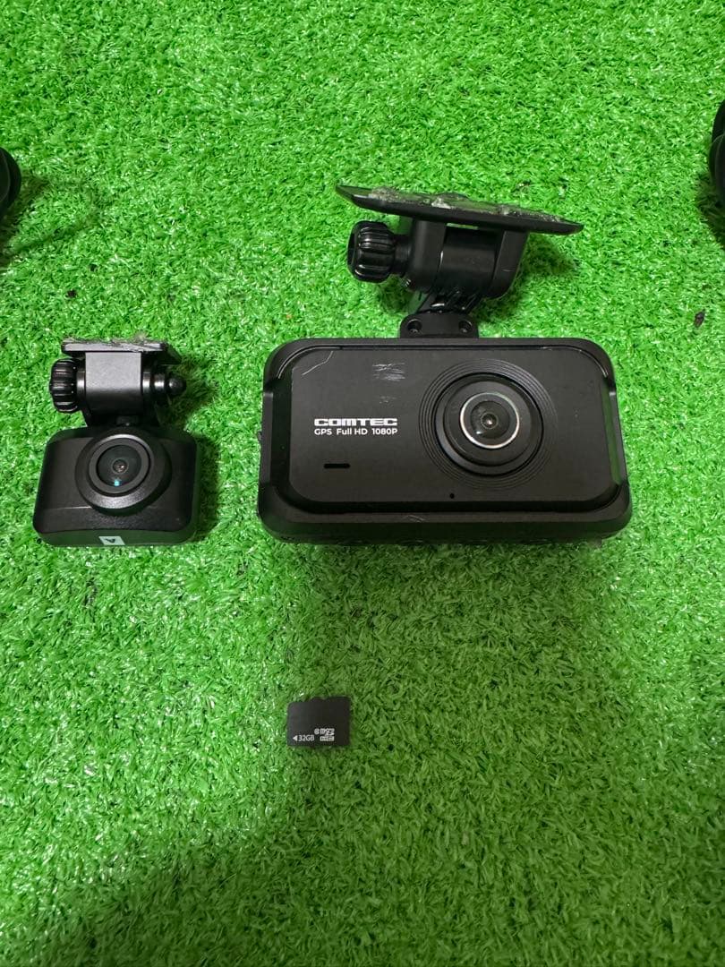 コムテックZDR055フロント＆リアカメラ パーキングモニター