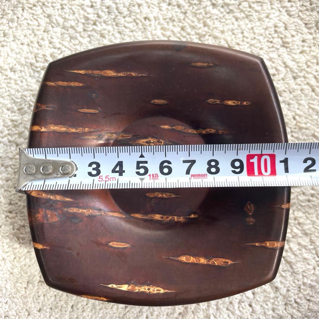 未使用樺細工 桜皮細工 茶道具12点セット十六角茶櫃 伝統工芸品 秋田角館2-1