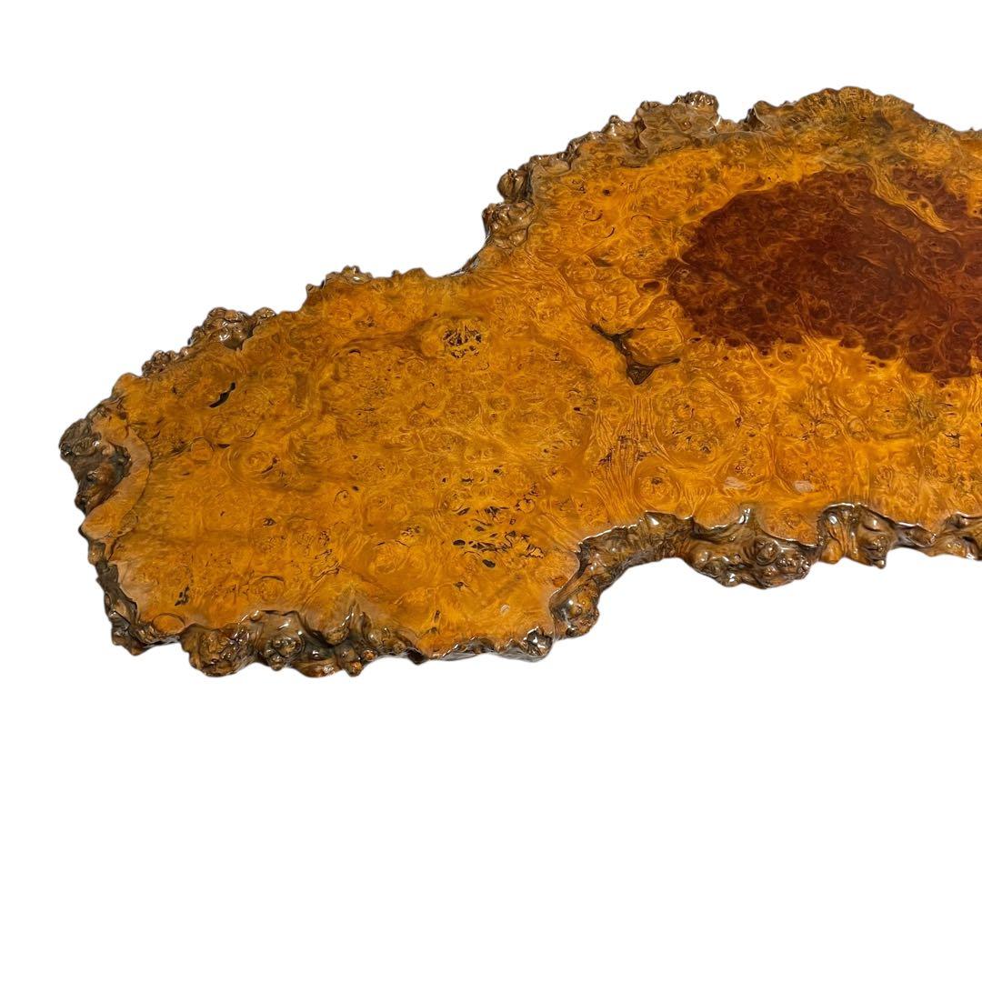 天然木　花梨　一枚板　輪切　瘤　瘤杢　玉杢 総無垢　花台　座卓　ローテーブル