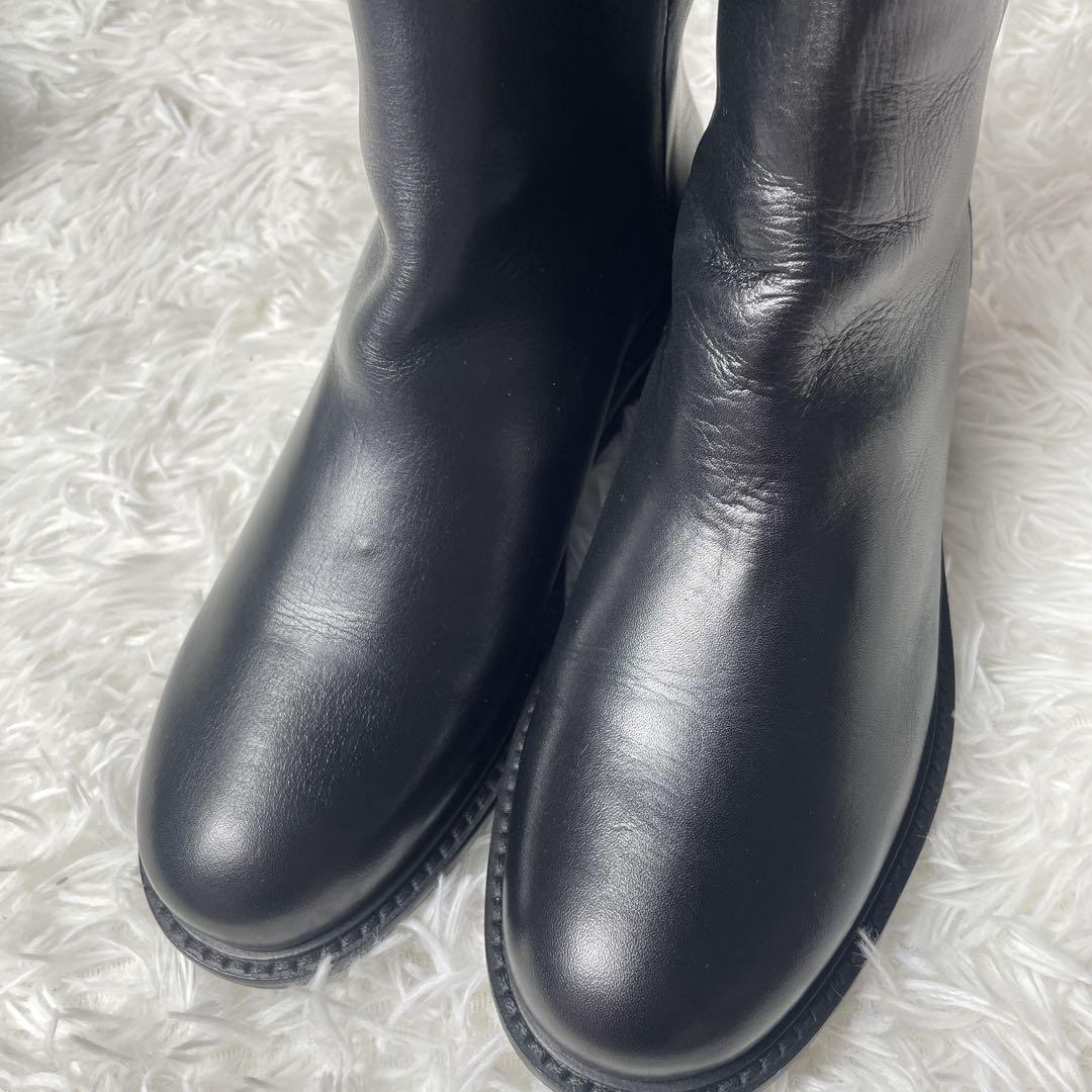 未使用級✨パトリシアボンファンティ　ソックスブーツ　バックジップ　37 レザー