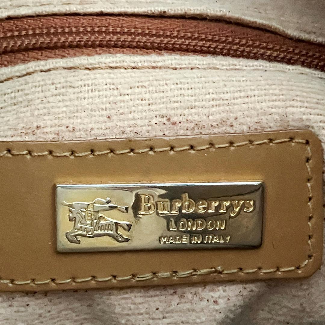 Burberrys ショルダーバッグ　巾着　ヴィンテージ ブラウン　ノバチェック