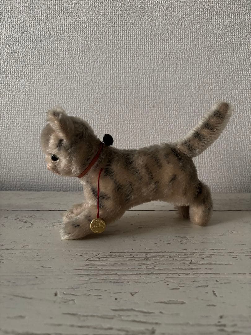 アンティーク ネコ シュタイフ ハーマン 猫 キジ トラ タビー ヴィンテージ