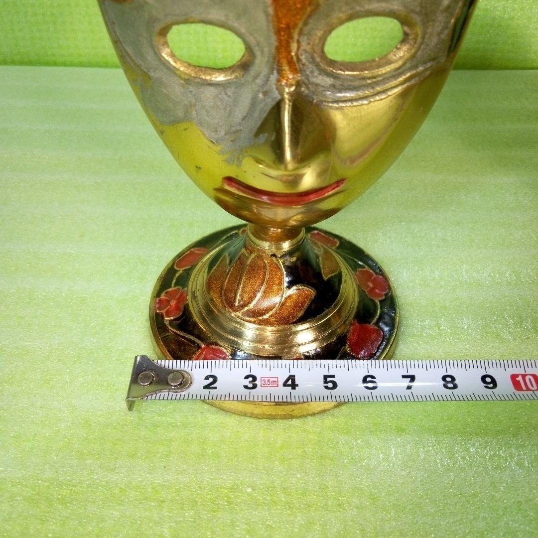 マスク型　mask　仮面　お面　お香立て　香炉　こうろ　置物　香道　洋風　レア