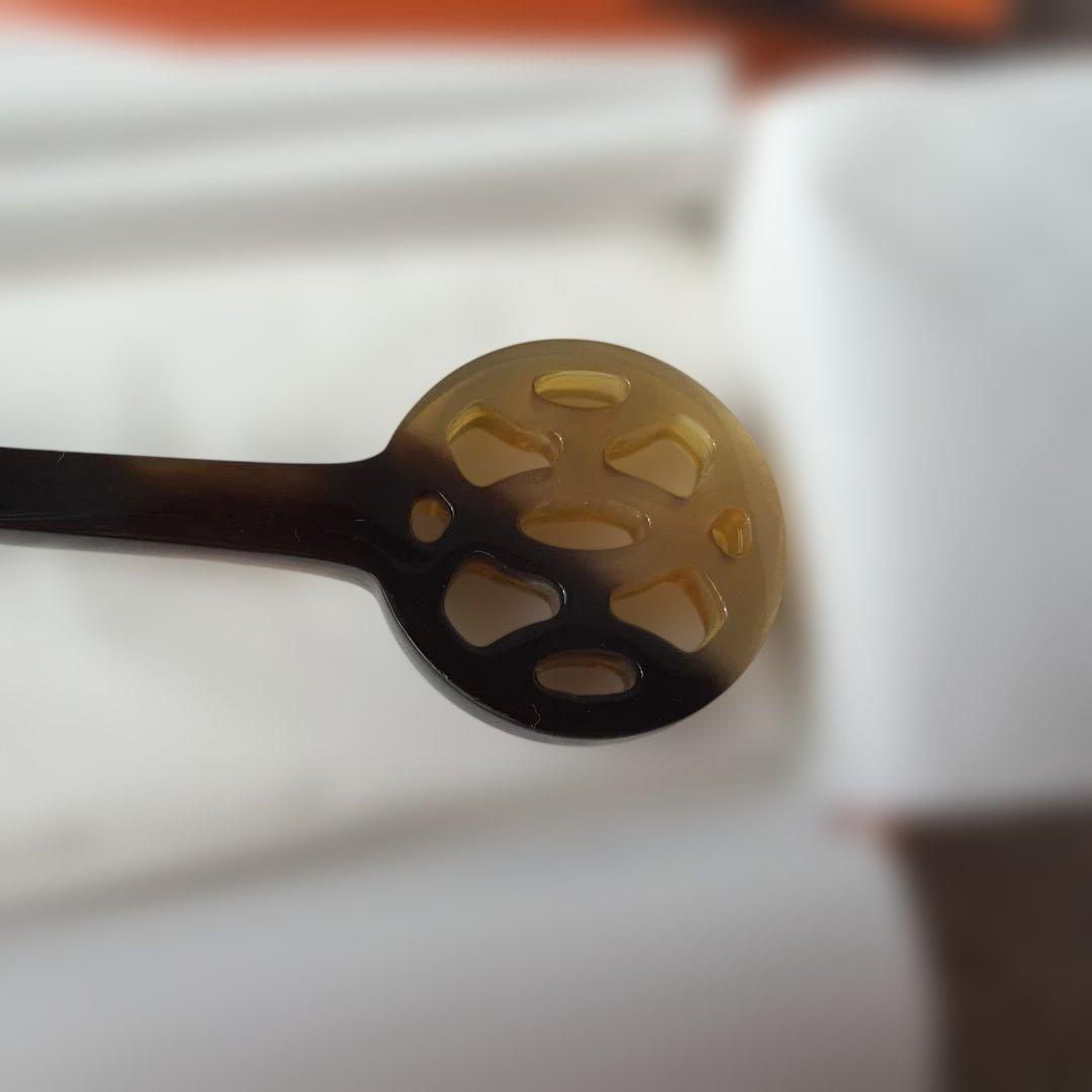 HERMES バッファローホーン　かんざし　水牛　卒業式