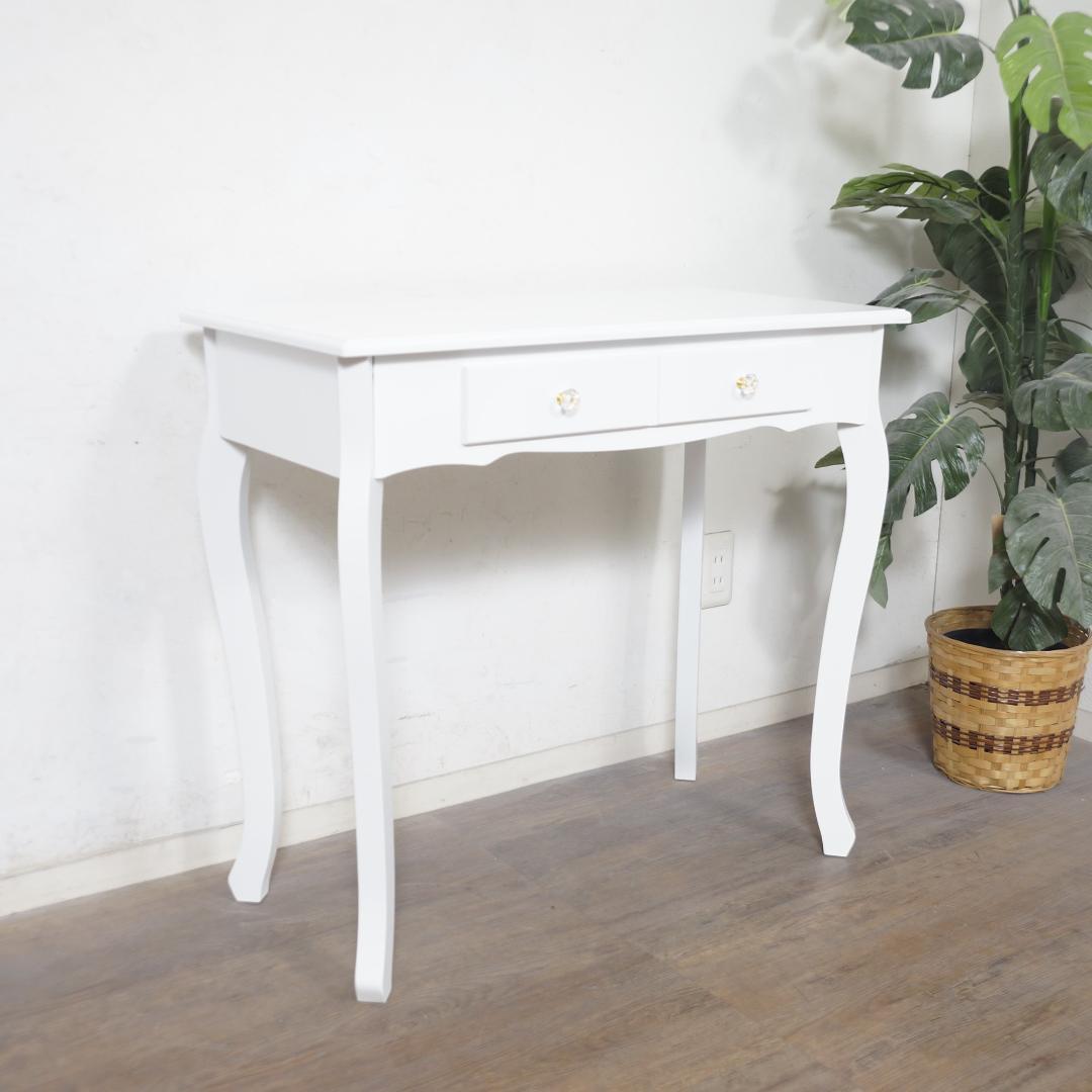 【新品】猫脚　デスク＆スツールセット　アンティーク風　勉強机　アウトレット