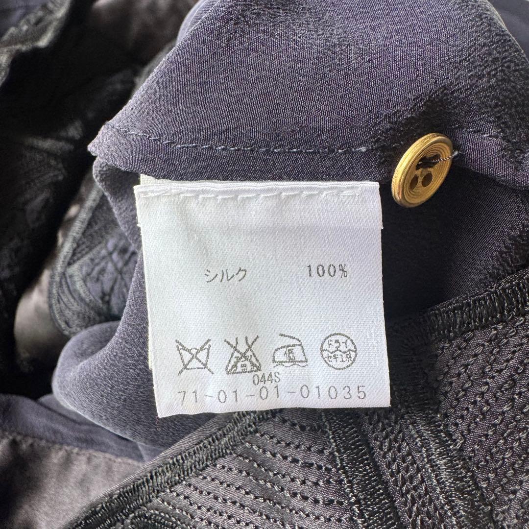 希少✨ドリスヴァンノッテン シルクブラウス　ビジュー装飾 　刺繍