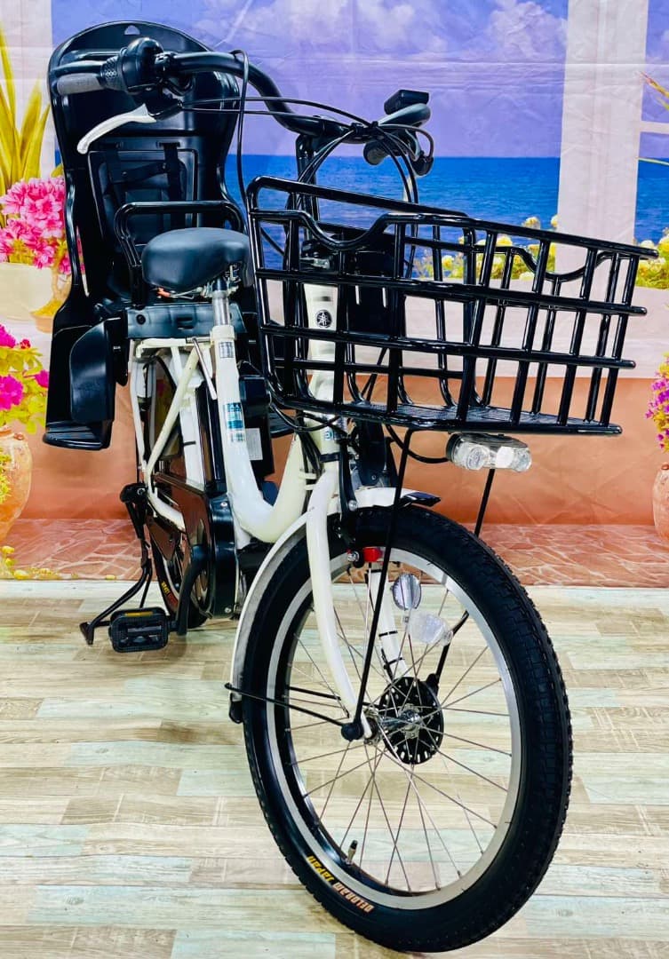 Y2322パスバビー⭐️ヤマハ最上級モデル！子供乗せ電動アシスト自転車