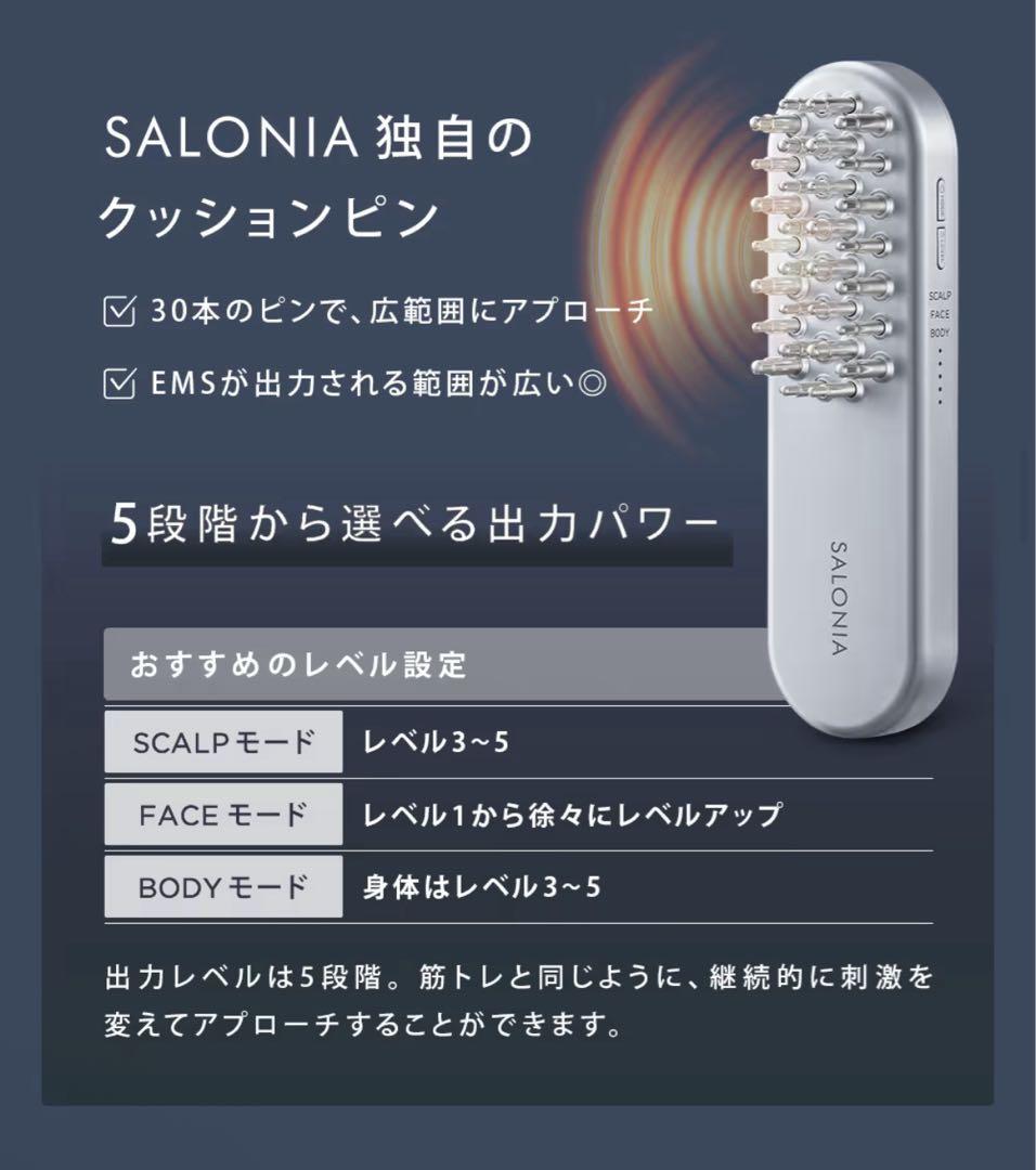 【美顔器】SALONIA EMS LIFT BRUSH