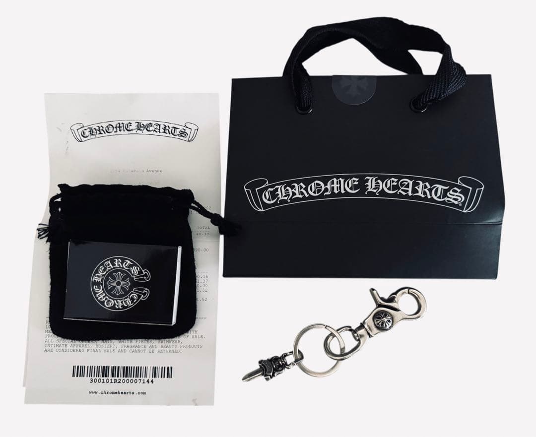 CHROMEHEARTSクロムハーツクリップスイベルクロスボールダガーキーリング