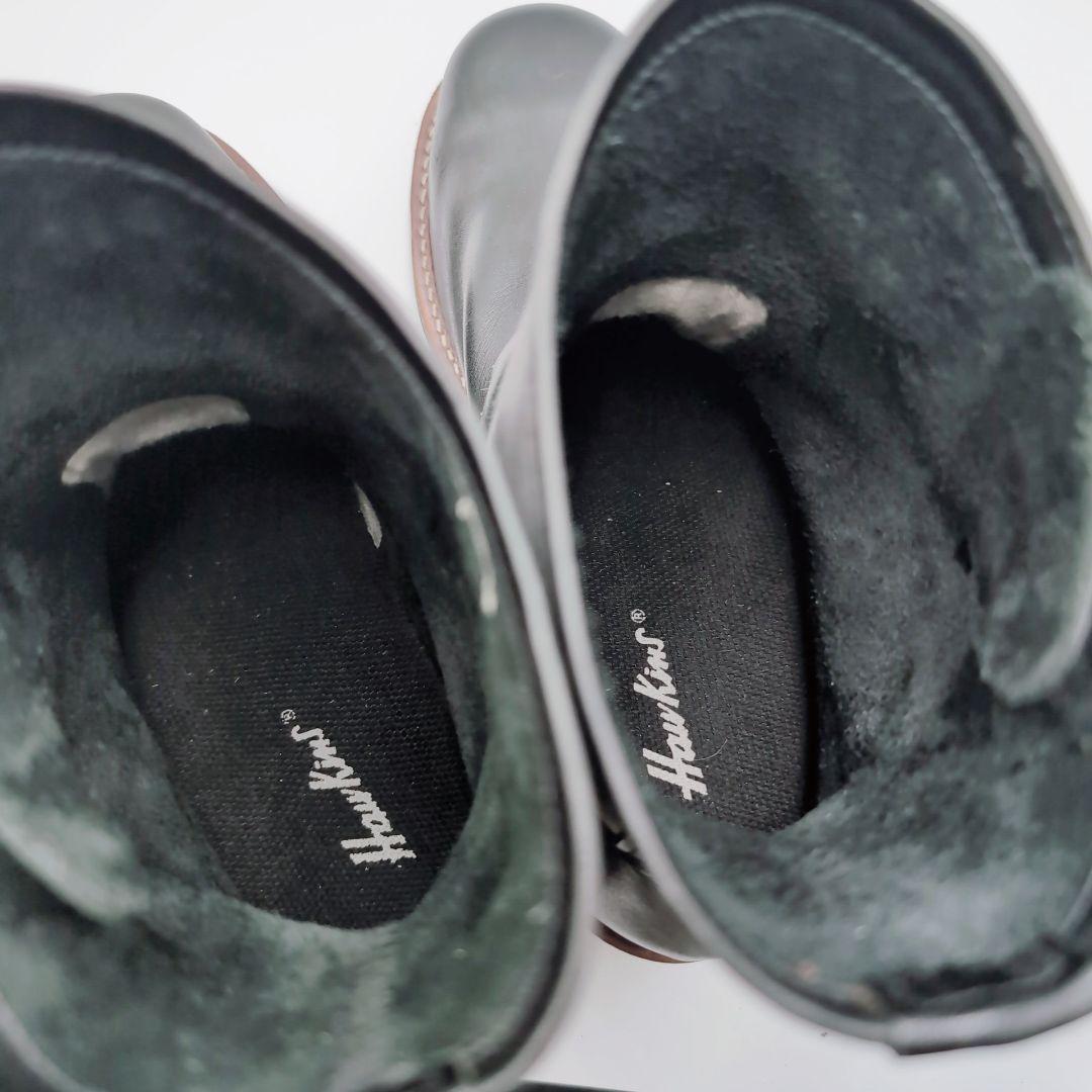 【良品】Hawkins　40015 スチールトゥ　エンジニアブーツ　黒　25cm