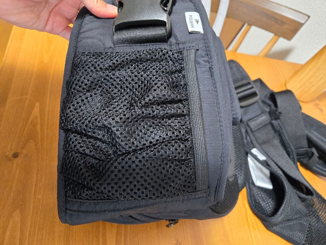 ポルバン アドバンス シングルショルダー式 ヒップシート 抱っこ紐 ブラック