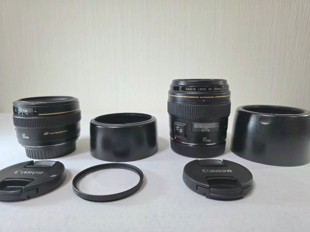 キャノン EF 50mm f/1.4 & 85mm f/1.8 USMセット