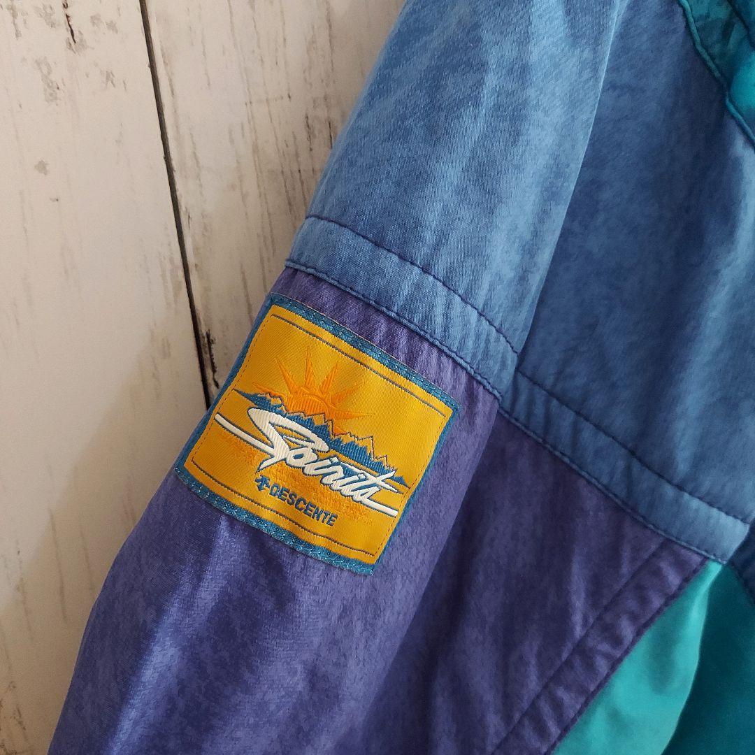 【DESCENTE】デサント スキーウェア 上下セット L 紫黒