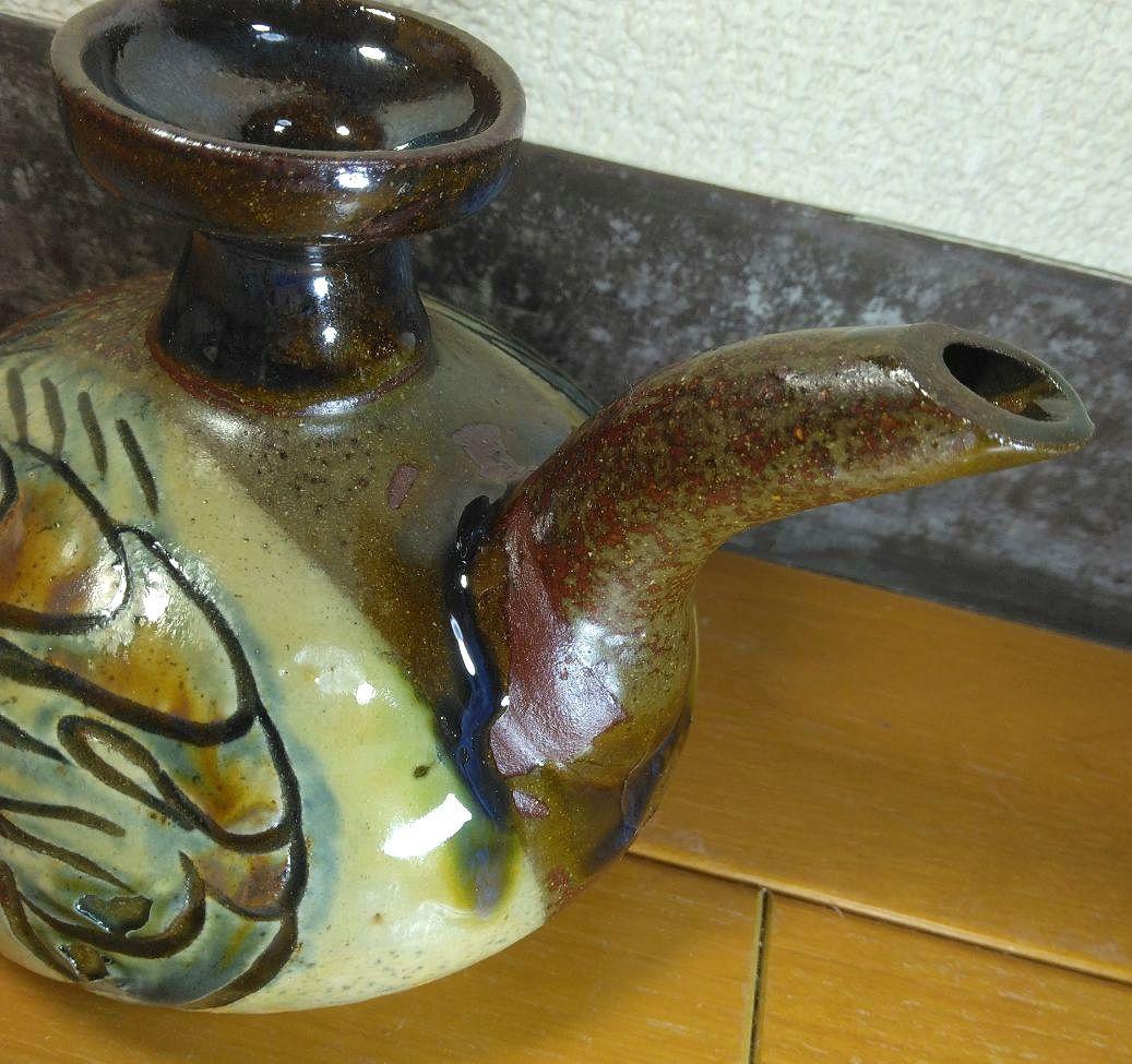 人間国宝 金城次郎 カラカラ(笑魚海老紋カラカラ) 栞 共箱 やちむん 壷屋焼