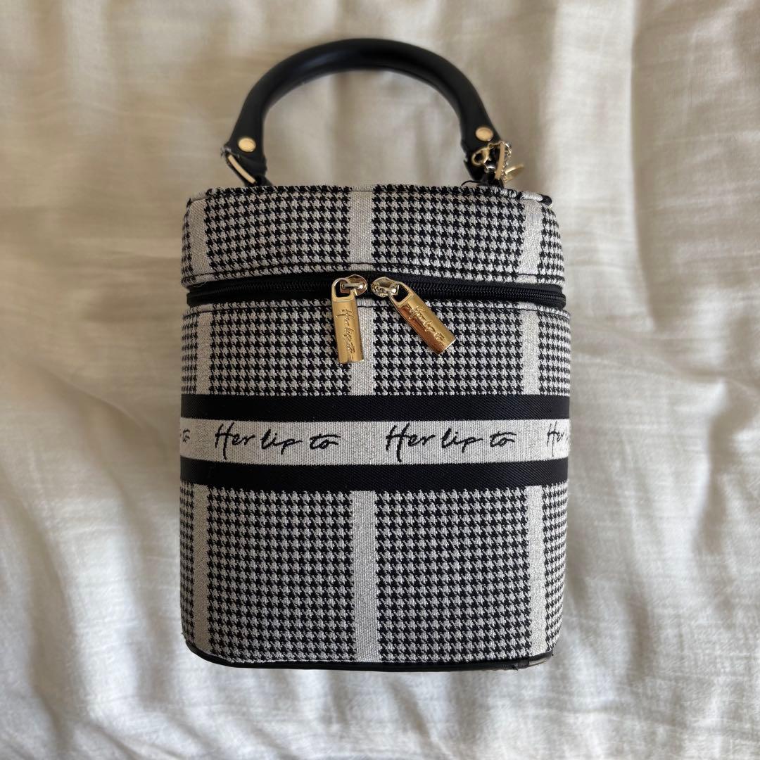 バッグ HLT Jacquard Vanity Bag silver