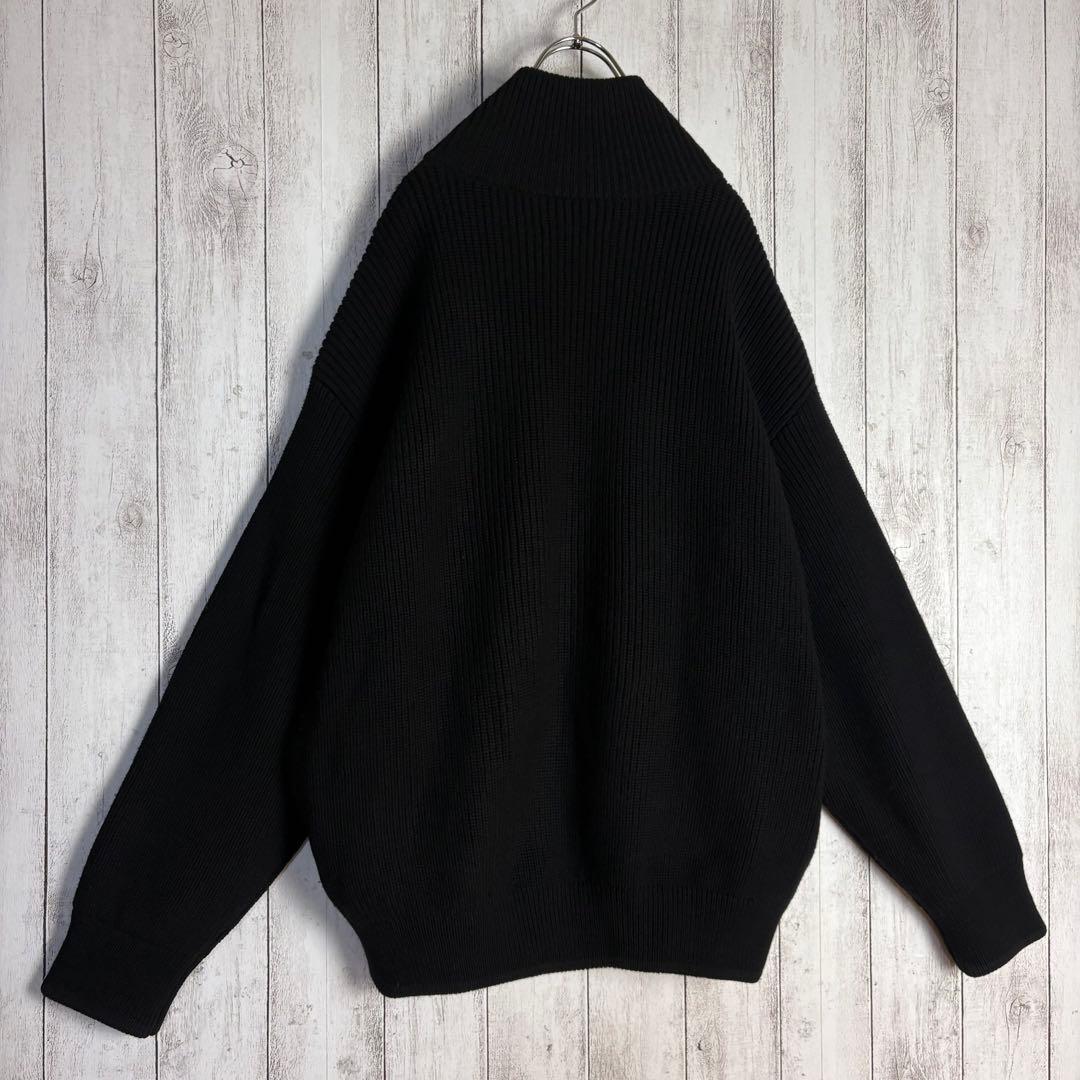 【人気デザイン】シュタイン☆ドライバーズニット オーバーサイズ stein 黒色