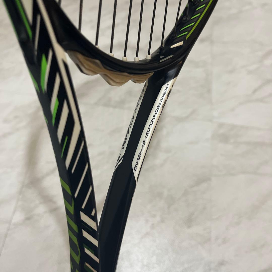 MIZUNO ミズノ ソフトテニスラケット　DIOS　50-R 黒 黄緑