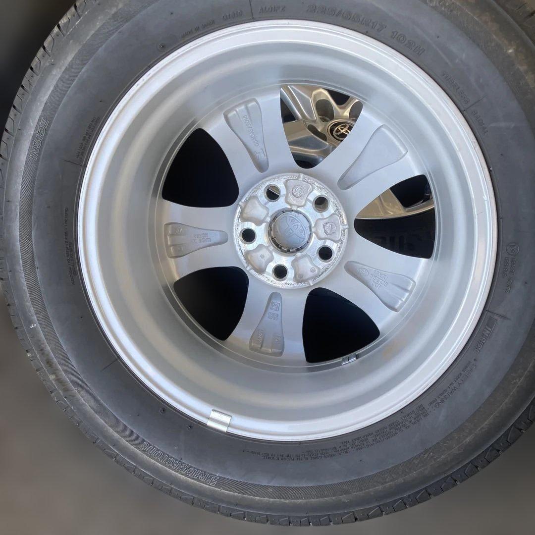 ハリアー80系純正17インチアルミホイール、タイヤセット