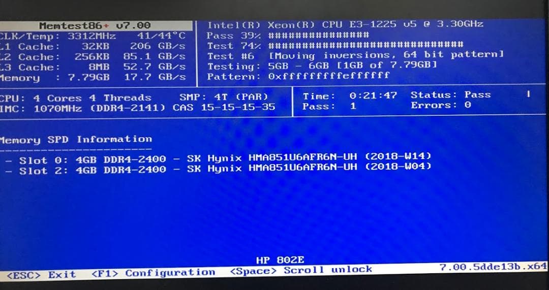 動作 HP Z240 SFF (E3-1225v5/8GB/Win11Pro)