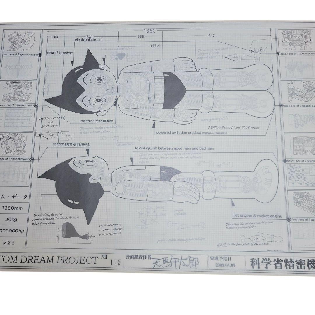 【希少】鉄腕アトム ATOM DREAM PROJECT 天馬午太郎 設計図