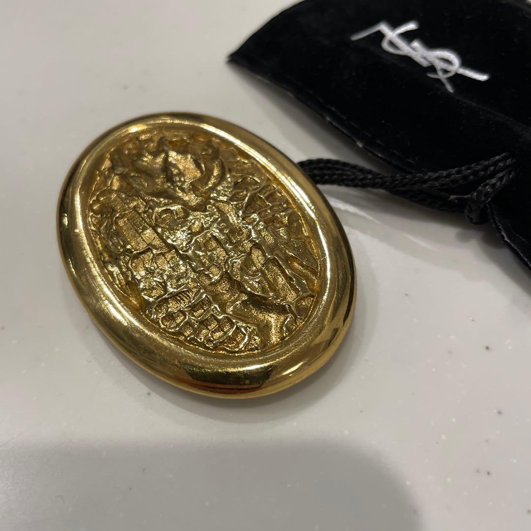 Yves Saint Laurent イヴ•サンローラン ブローチ フランス製