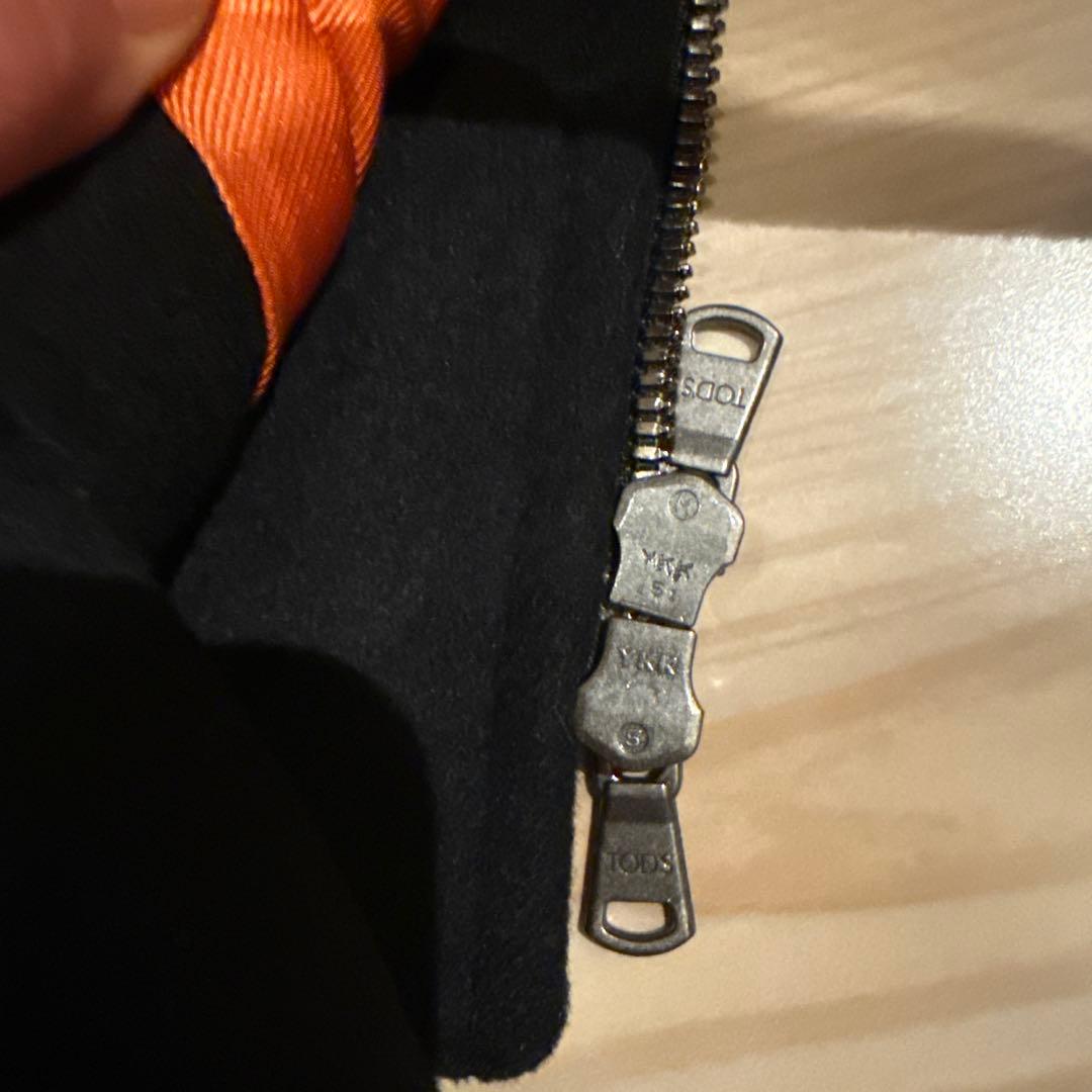 TOD'S 黒 ウール ダブルブレストコート