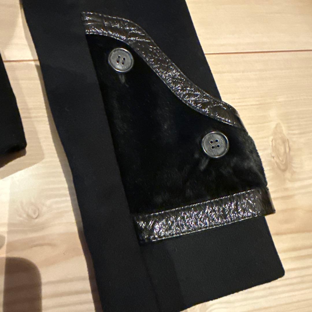 TOD'S 黒 ウール ダブルブレストコート