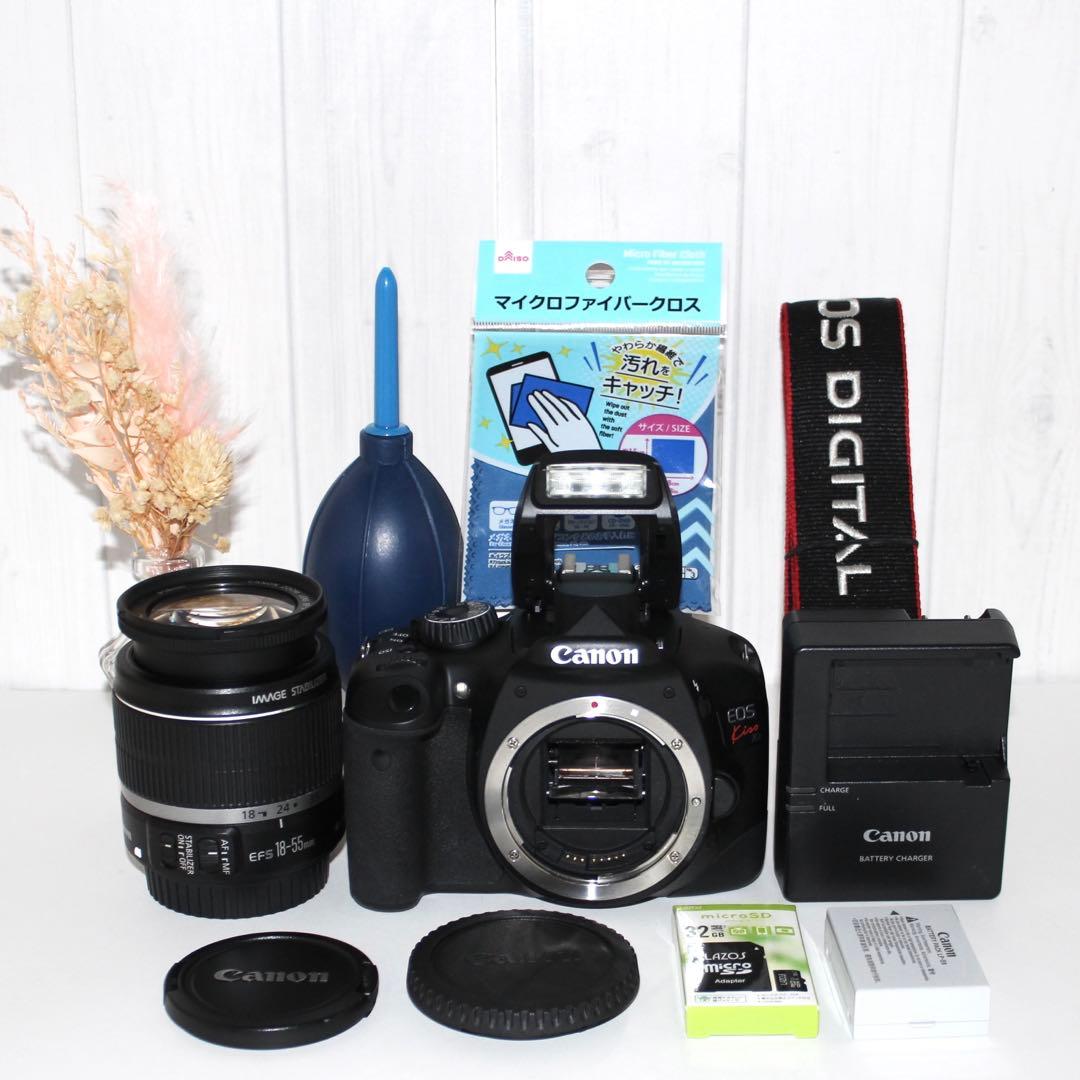 Canon Kiss X4一眼レフカメラ　手ブレ補正付き　標準レンズ