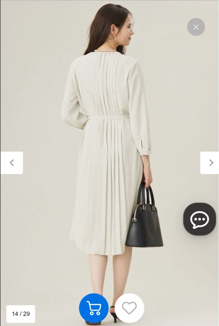 自由区［今期新作新品未使用］ライトサテンワンピース