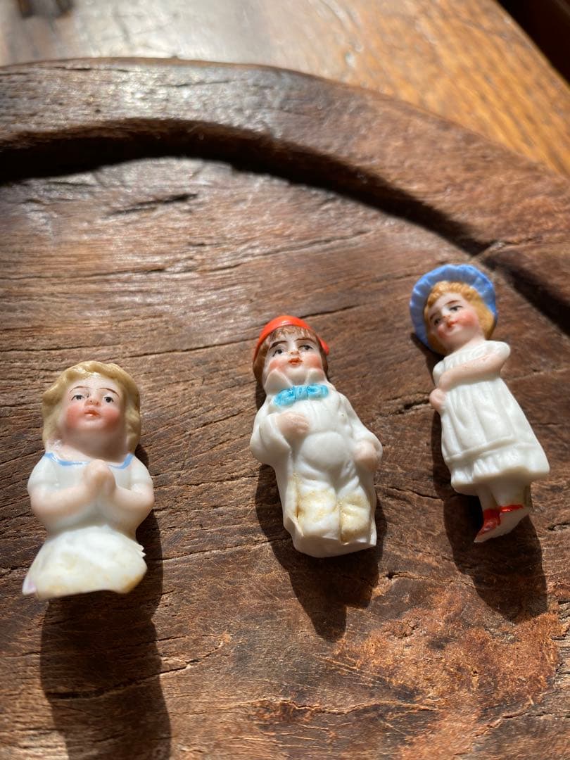 ドイツ　アンティーク　ミニ　ビスクドール　5体　陶器