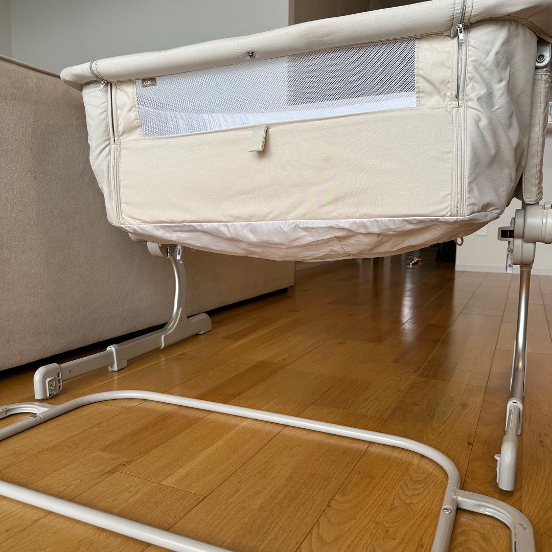 【美品】KATOJI ベッドサイドベッド Soine(ベージュ)