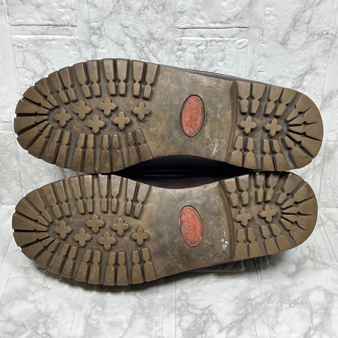 【美品】G.H BASS 3eye デッキシューズ　ダークブラウン　25㎝