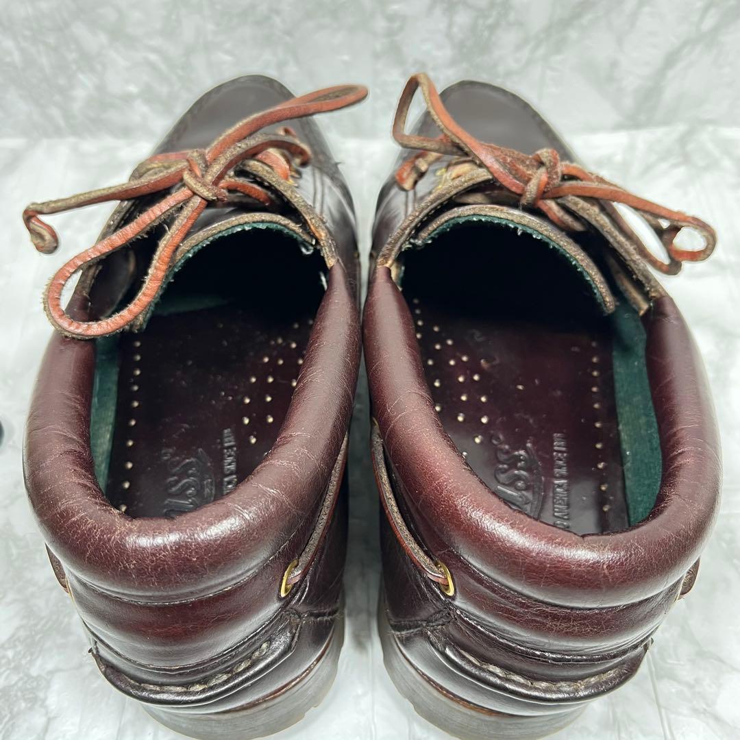 【美品】G.H BASS 3eye デッキシューズ　ダークブラウン　25㎝