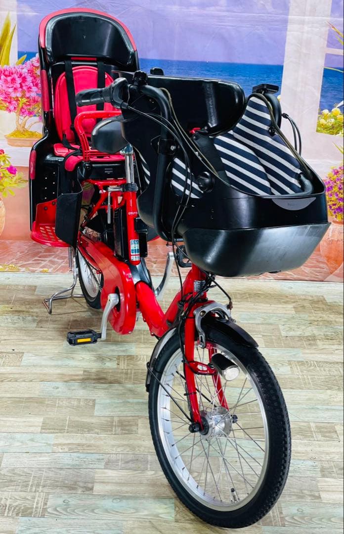 パナソニックギュット⭐️12AH！子供乗せ電動アシスト自転車Y2735