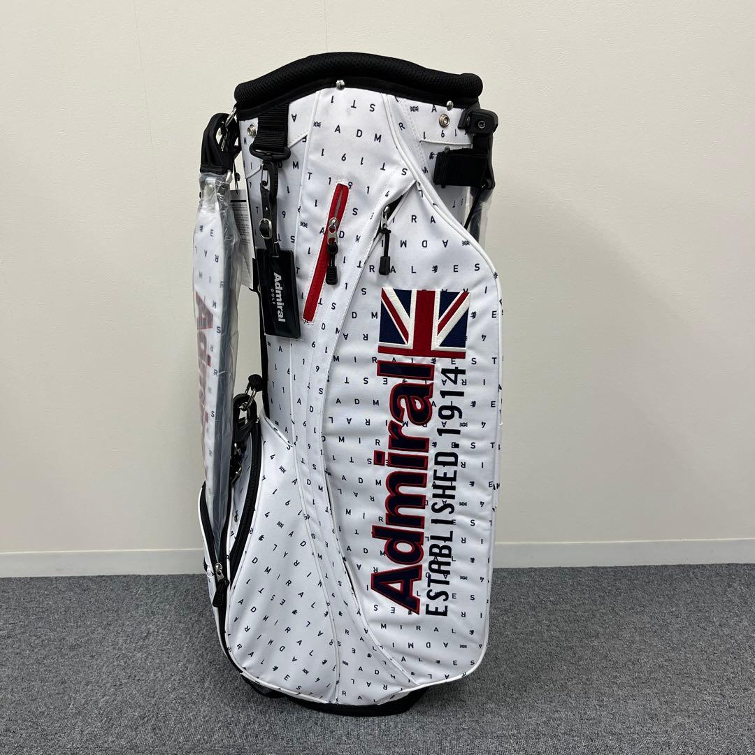 【新品】アドミラル ゴルフ スタンド キャディバッグ ホワイト ADMG3AC9