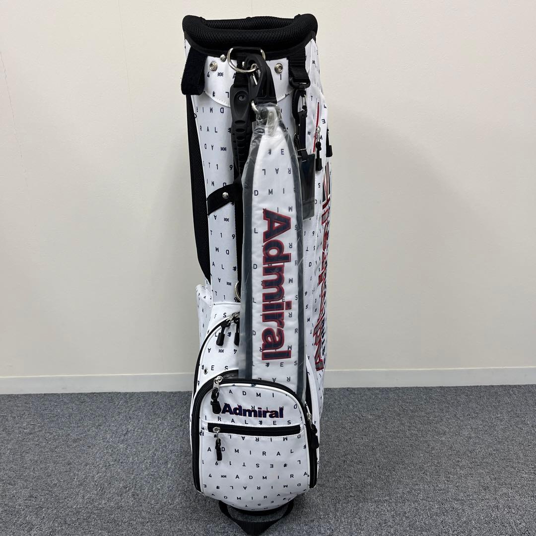 【新品】アドミラル ゴルフ スタンド キャディバッグ ホワイト ADMG3AC9
