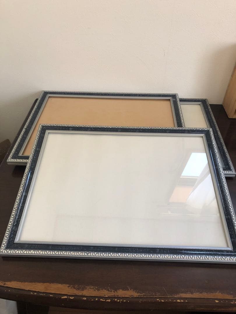 大型　額縁　6つ　フレームデッサン　ポスター　ガラス　世界堂